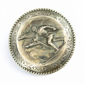Antique Estonian 875 silver brooch