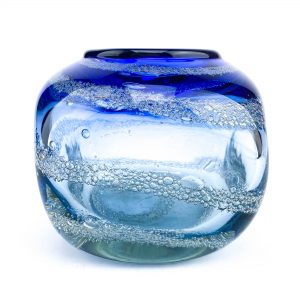 Klaasist sinine vaas,käsitöö