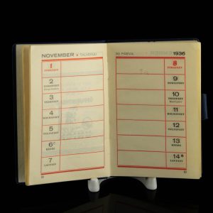 Kalender käseraamat Õppuri A ja O 1936-1937a
