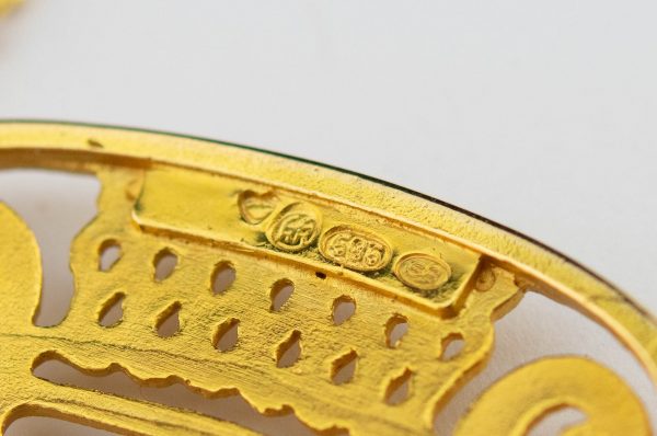 Finland gold necklace Kalevala Koru, 585 gold, Gallen-Kallela