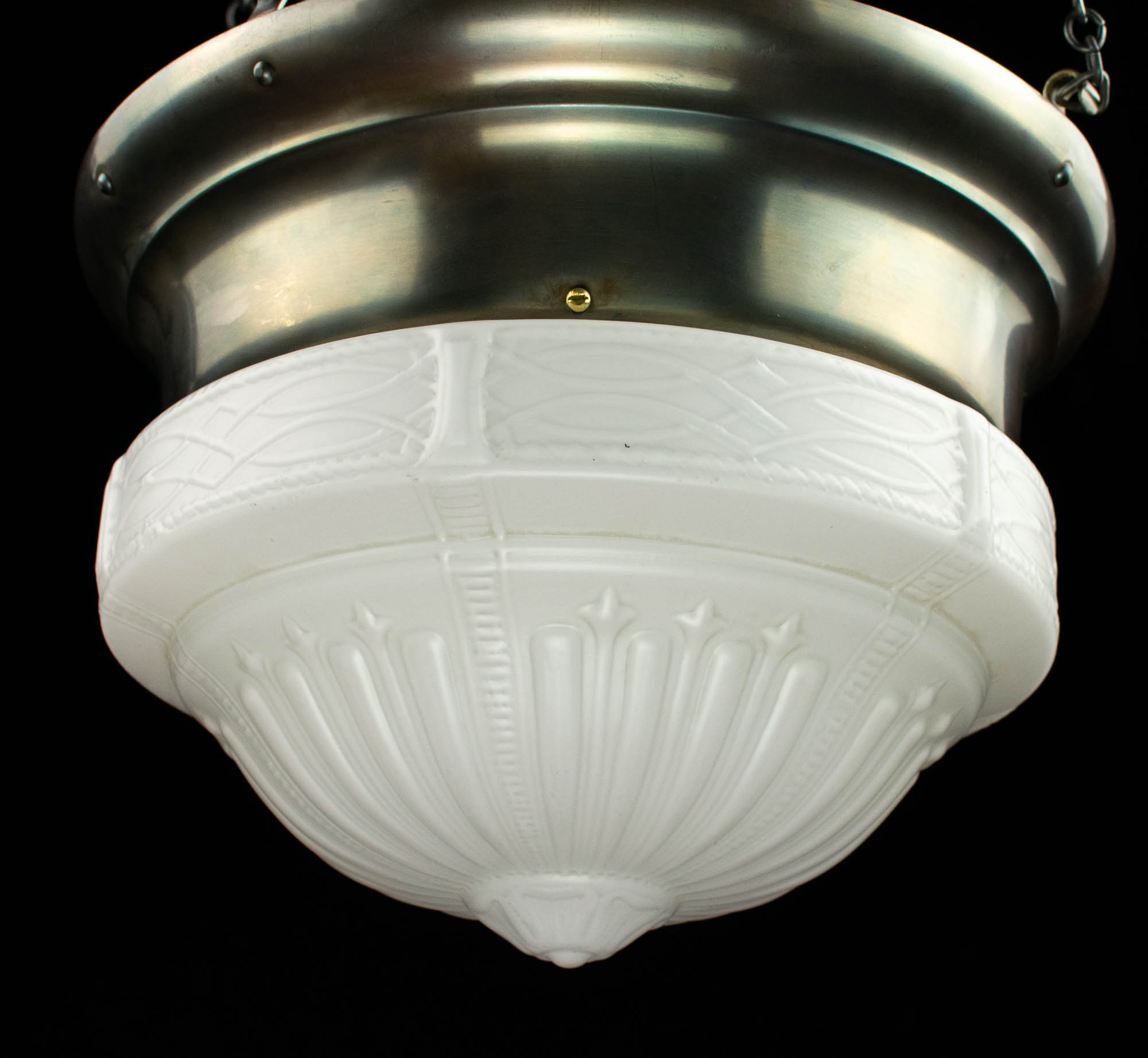 Juugendstiilis laelamp,1 klaaskuppel Juugendstiilis laelamp,1 klaaskuppel