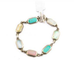 Silver bracelet 925, semi precious stones