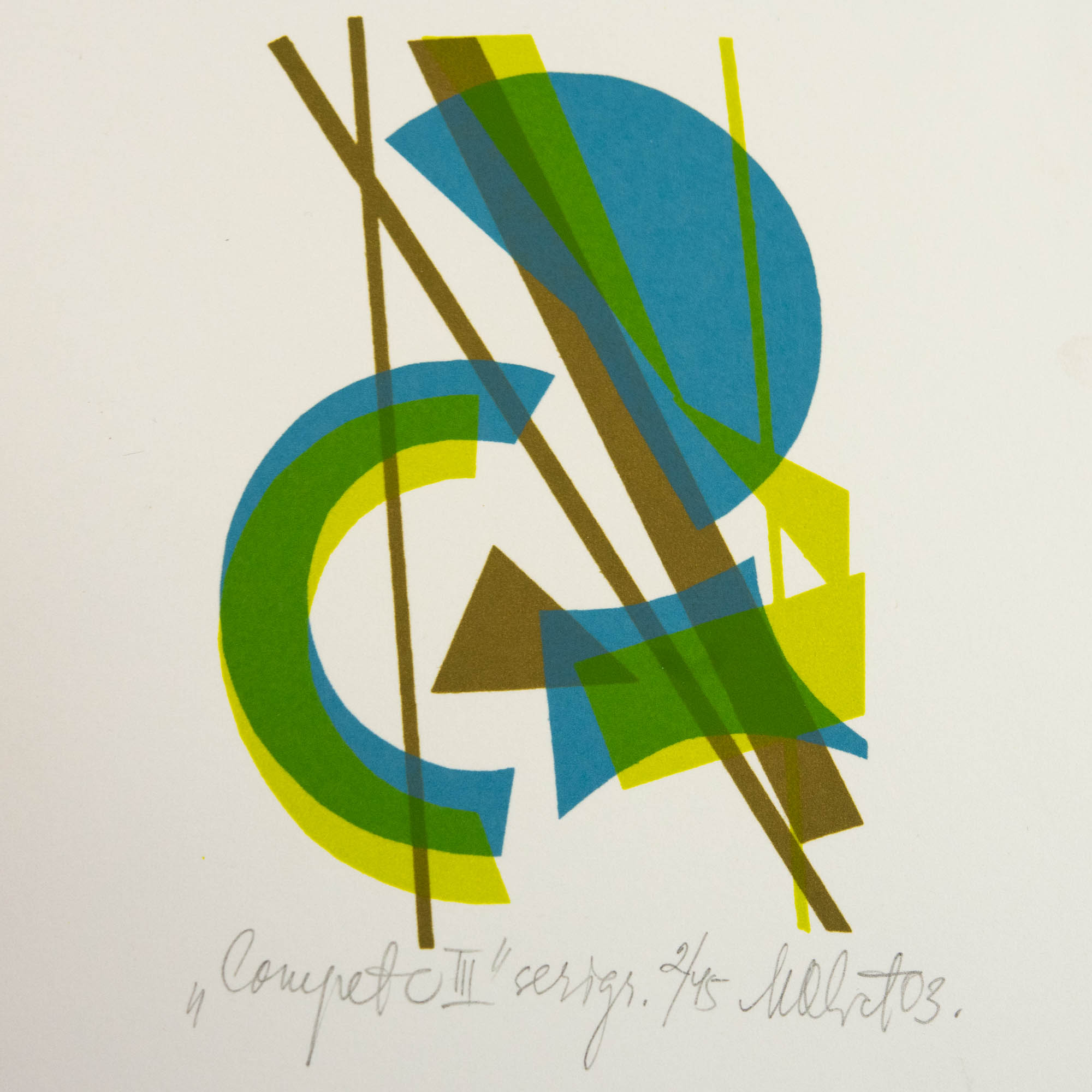 Maret Olvet (1930-2020) Compete III,serigraafia 2/45 2003a Maret Olvet (1930-2020) Compete III,serigraafia 2/45 2003a