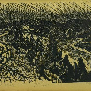 Richard Sagrits (1910-1968)graafika Vihm,linool 1962a