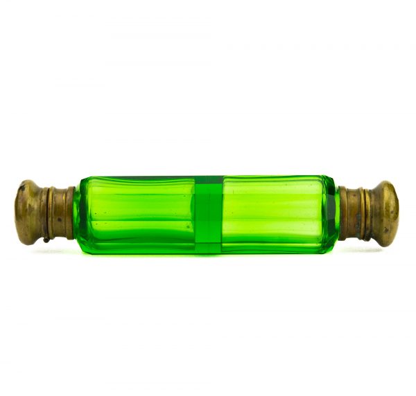 Rohelisest klaasist kahepoolne parfüümipudel