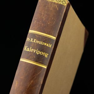 EW raamat Kalevipoeg,Fr.R.Kreutzwald Tartu 1935a,poolnahkköites Universaal Tallinn
