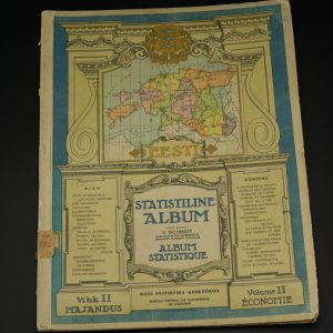 EW aegne raamat-Statistiline album Vihik II majandus,Riigi Statistika Keskbüroo 1925a