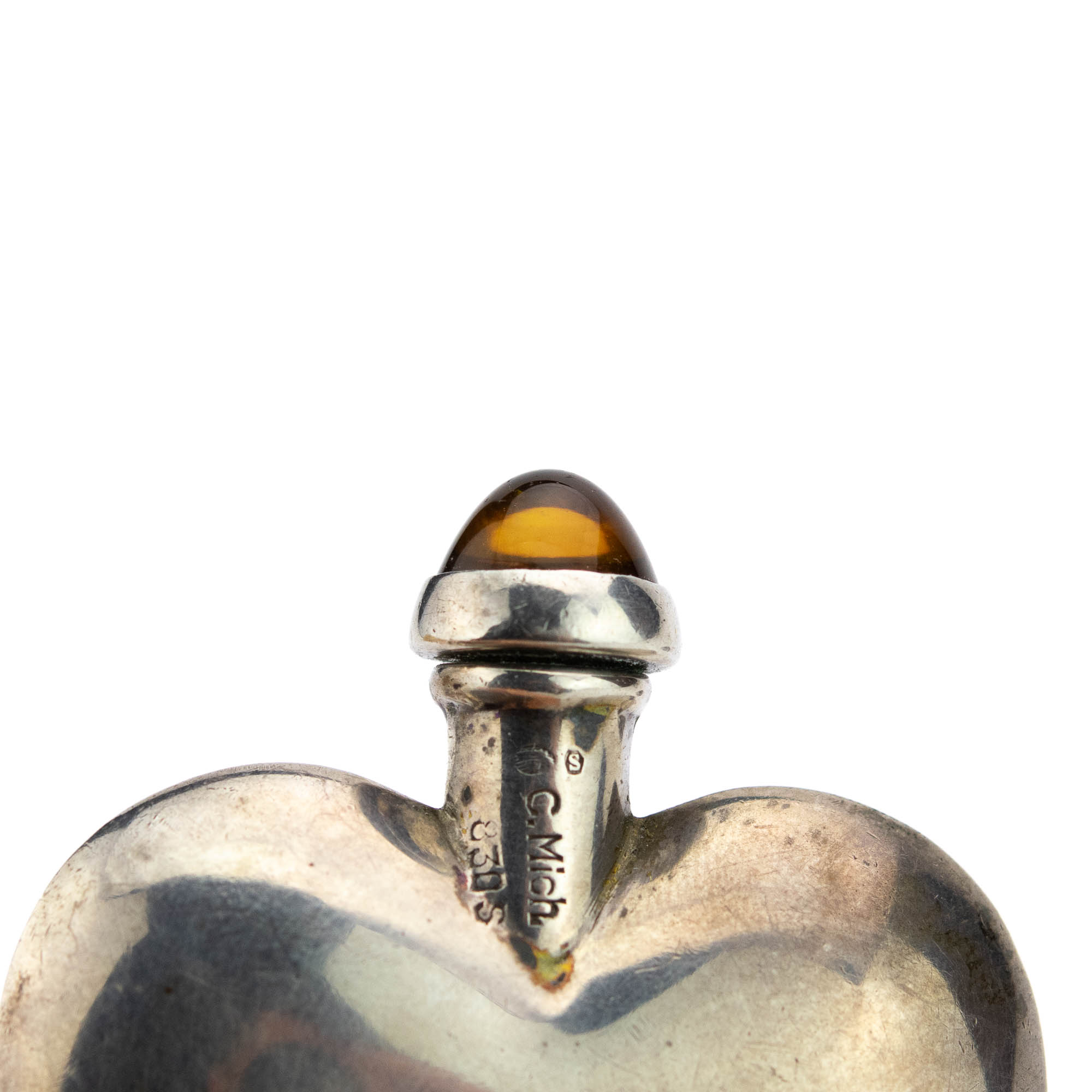 Rootsi parfüümipudel Süda, 830 hõbe, C.Mich