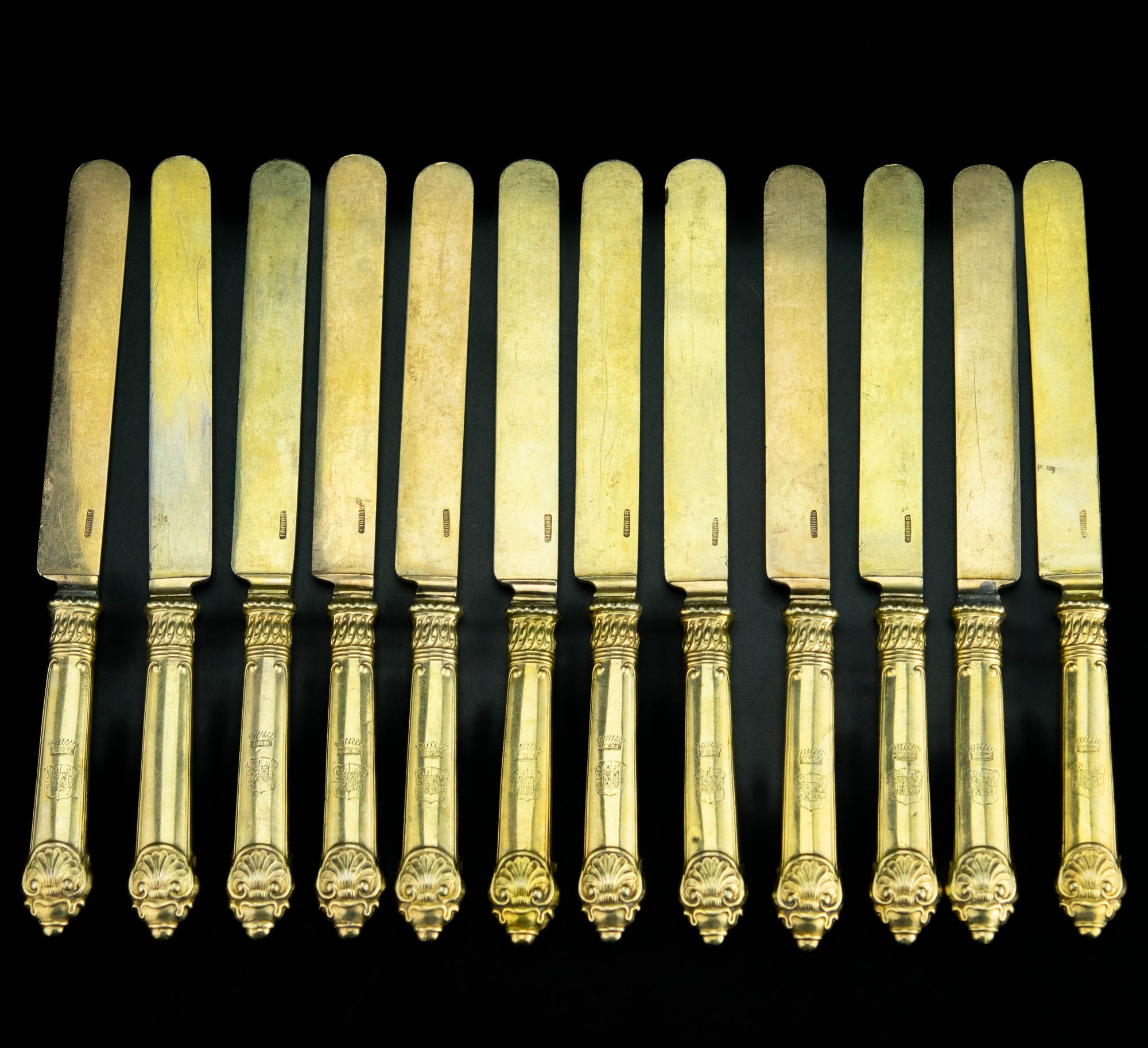 Noad 12tk. kullatud hõbe Noad 12tk. kullatud hõbe