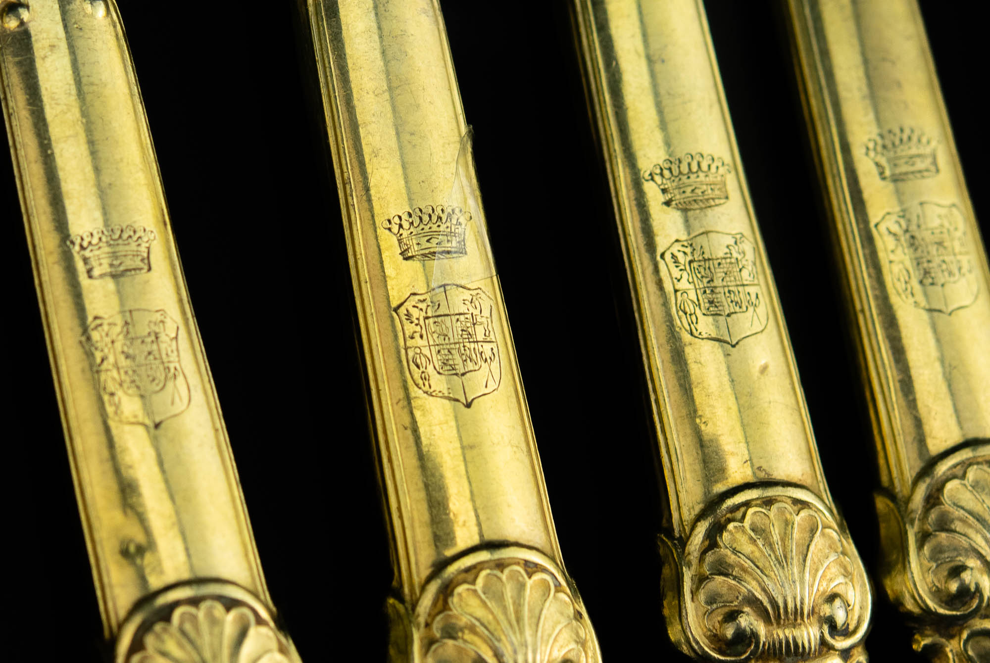 Noad 12tk. kullatud hõbe Noad 12tk. kullatud hõbe