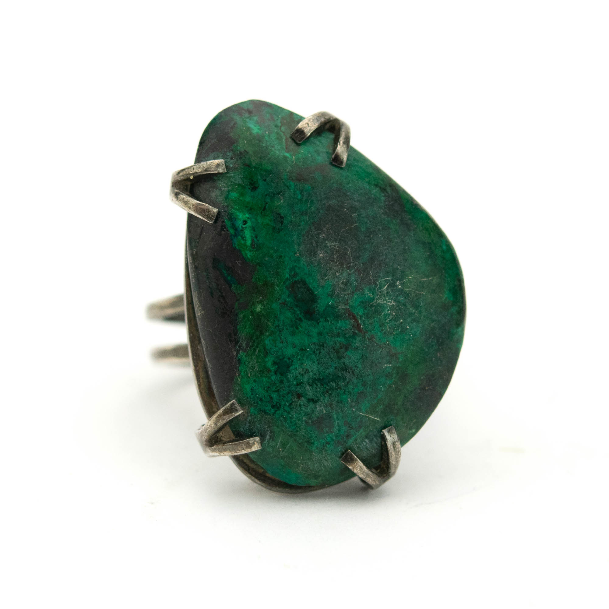 Hõbesõrmus malahhiidiga Hõbesõrmus malahhiidiga