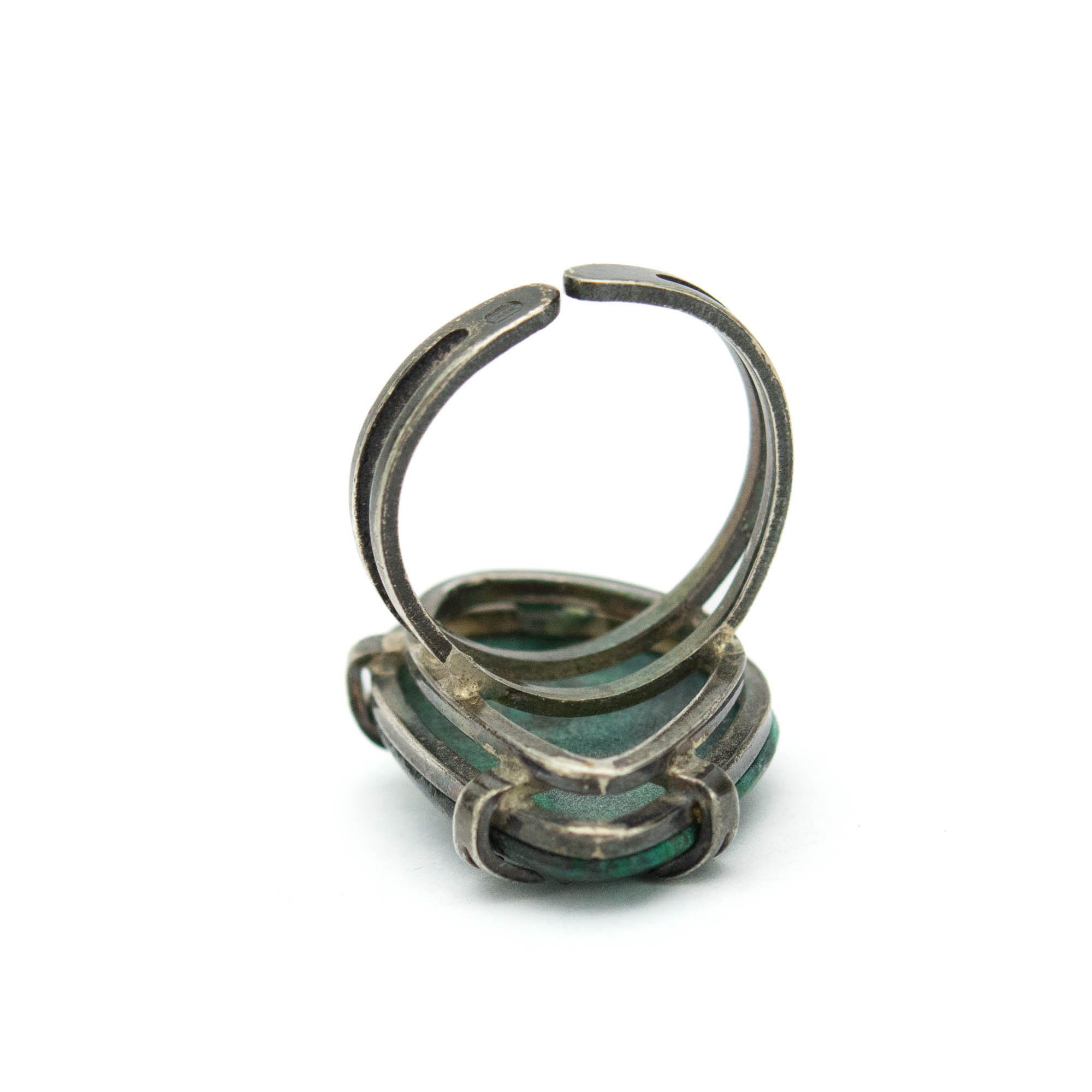 Hõbesõrmus malahhiidiga Hõbesõrmus malahhiidiga