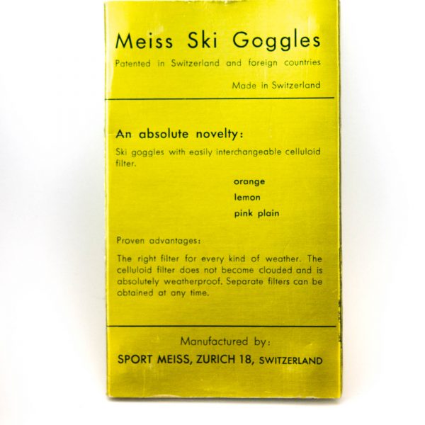 Šveitsi suusaprillid SKI-Brille mod. Meiss 1940/1950