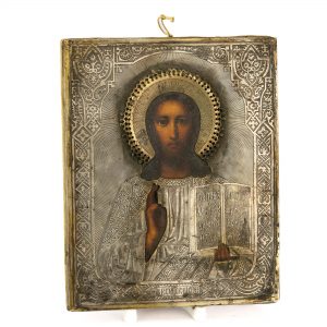 1884 a Vene Ikoon - Jeesus Kristus Kõiketeadja, 84 hõbe kate