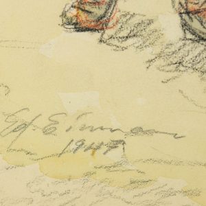 Eduard Einmann(1913-1982) monotüüpia "Perekond" 1947a