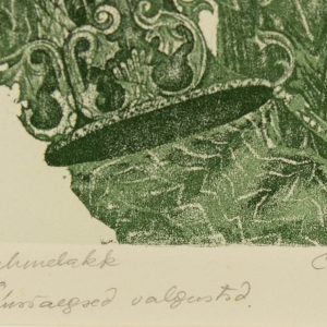 Concordia Klar (1938-2004)III raamat 1 leht Linna seos Pühavaimu kirikuga,pehmelakk 1983a