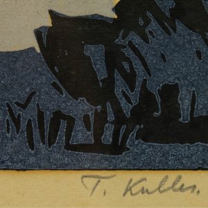 Toivo Kulles graafika "Vaade Maarjamäelt 80/100 1968a