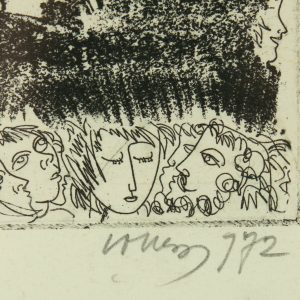 Evald Okas (1915-2011) exlibris-graafika Arvid Vilms ,1972a