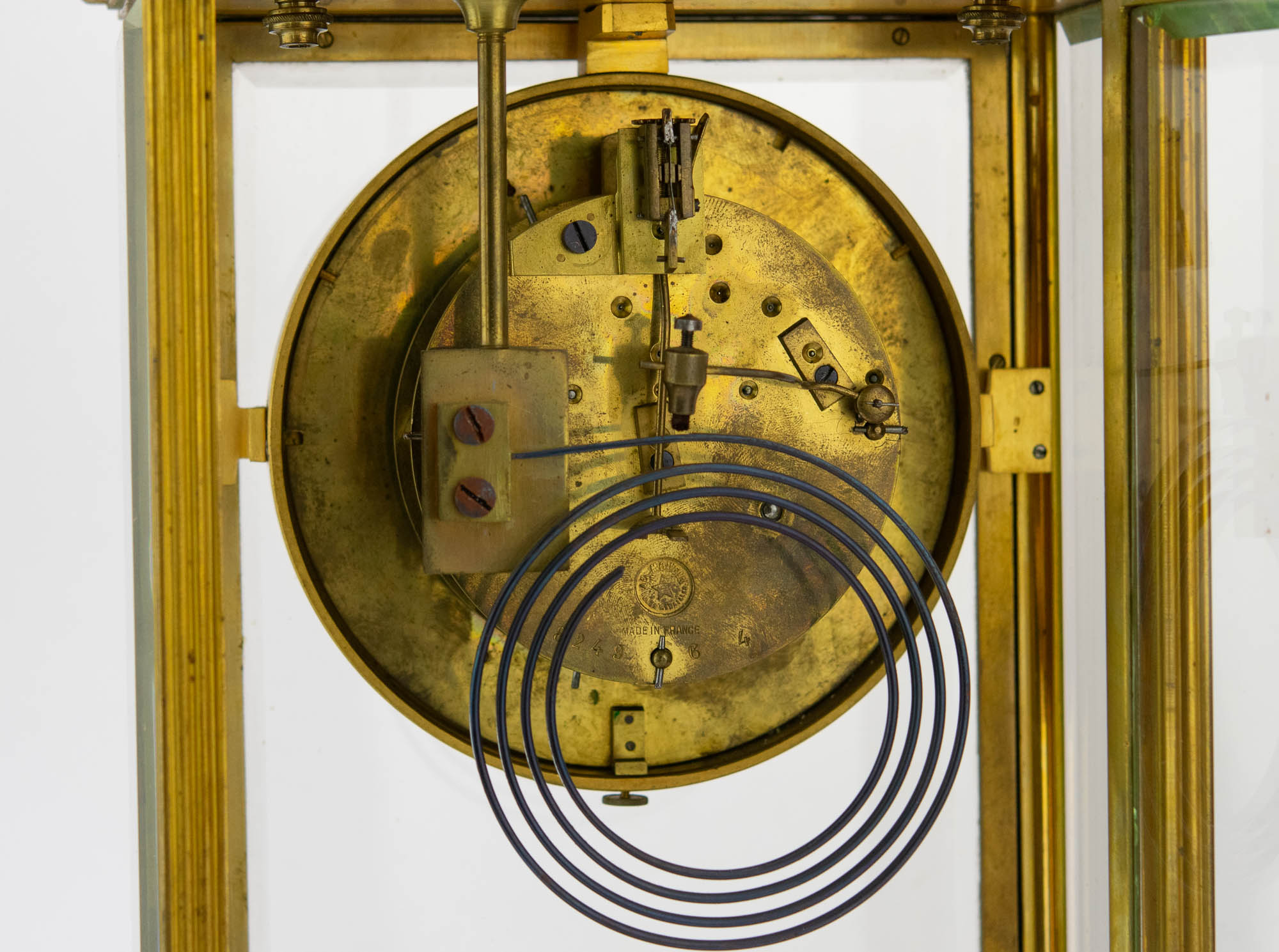 Antiikne kaminakell pronks ja marmor 19 saj. Antiikne kaminakell pronks ja marmor 19 saj.