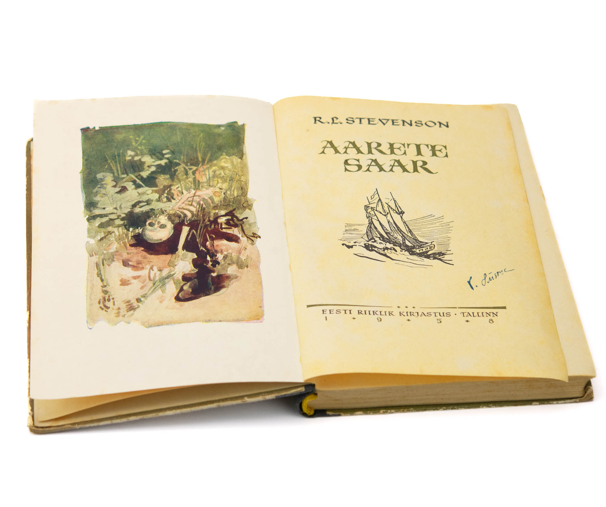 Aarete saar,R.L.Stevenson 1958a Seiklusjutte maalt ja merelt