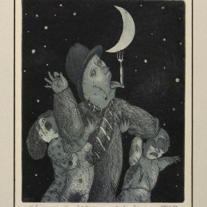 Priit Pärn graafika Ühine üritus,ofort, akvatinta 2/50 1988a Priit Pärn graafika Ühine üritus,ofort, akvatinta 2/50 1988a