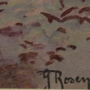 Paul Gerhard von Rosen (1856-1927)antiikne akvarell Rannamaastik kividega 1911a Paul Gerhard von Rosen (1856-1927)antiikne akvarell Rannamaastik kividega 1911a