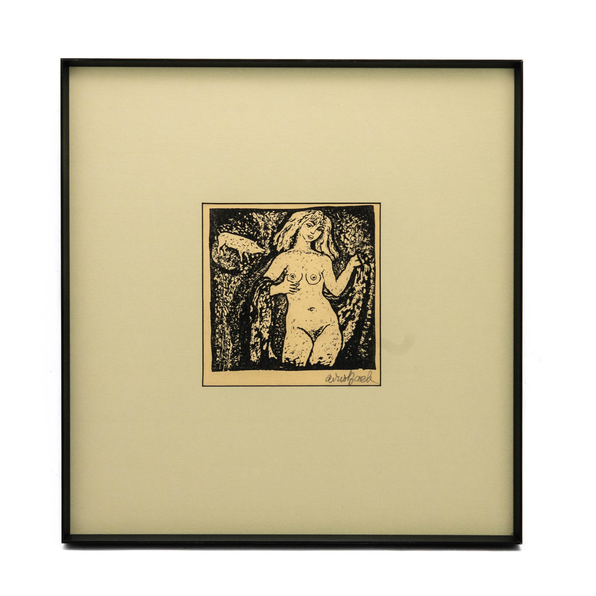 Aino Bach (1901-1980) graafika Akt Aino Bach (1901-1980) graafika Akt