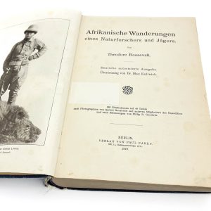 Saksakeelne raamat-Theodore Roosevelt Afrikanische wanderungen,Berlin 1910a
