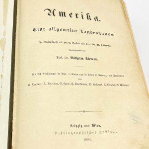Antiikne saksakeelne raamat-Amerika Eine allgemeine Landeskunde,Wilhelm Sievers 1894a