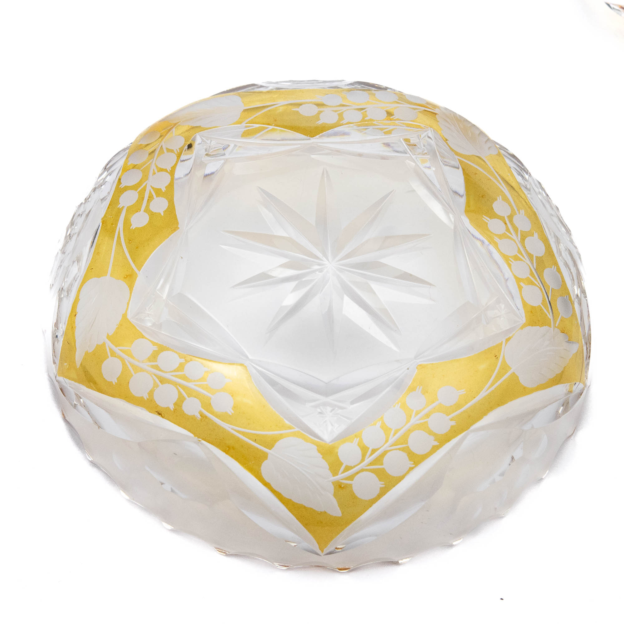 Lorupi etsinguga kristallist taldrik Sõstrad,vorm 4009,lhv 145/127