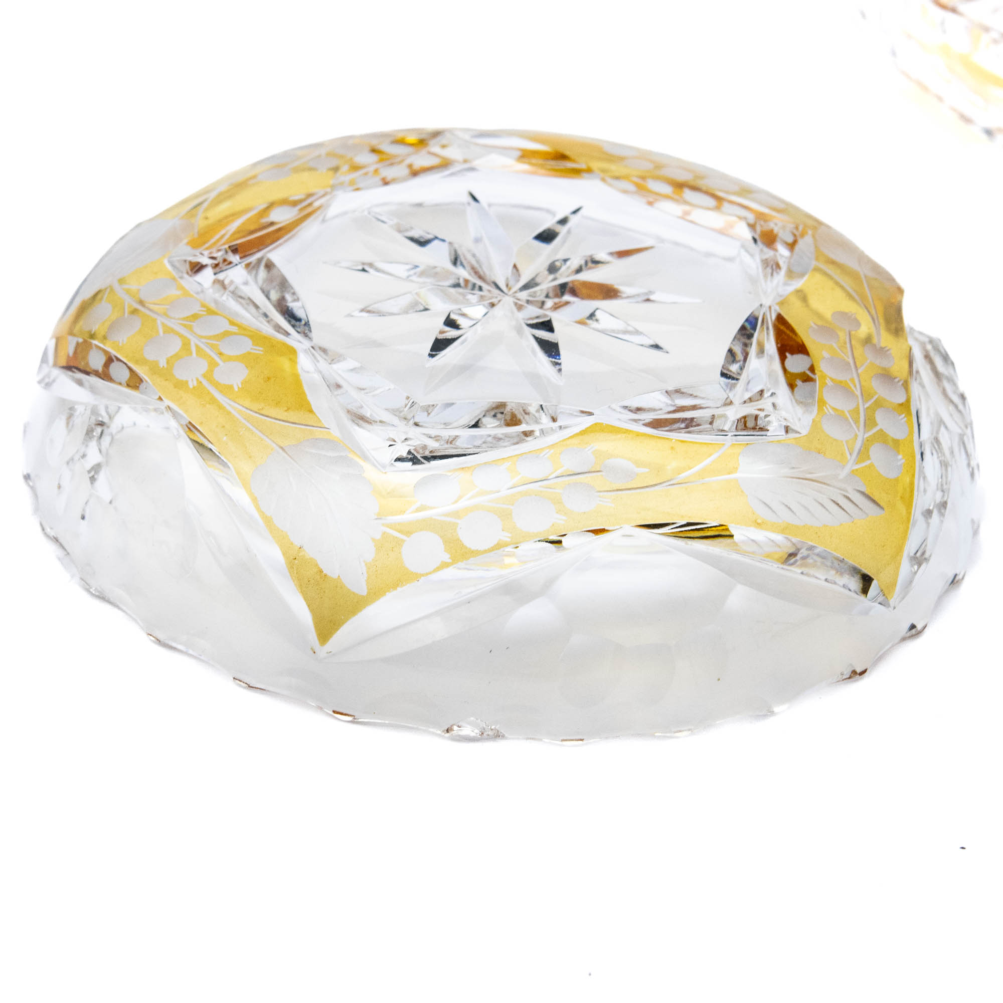 Lorupi etsinguga kristallist taldrik Sõstrad,vorm 4009,lhv 145/127