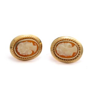 Kameekõrvarõngad, 585 kuld Kameekõrvarõngad, 585 kuld