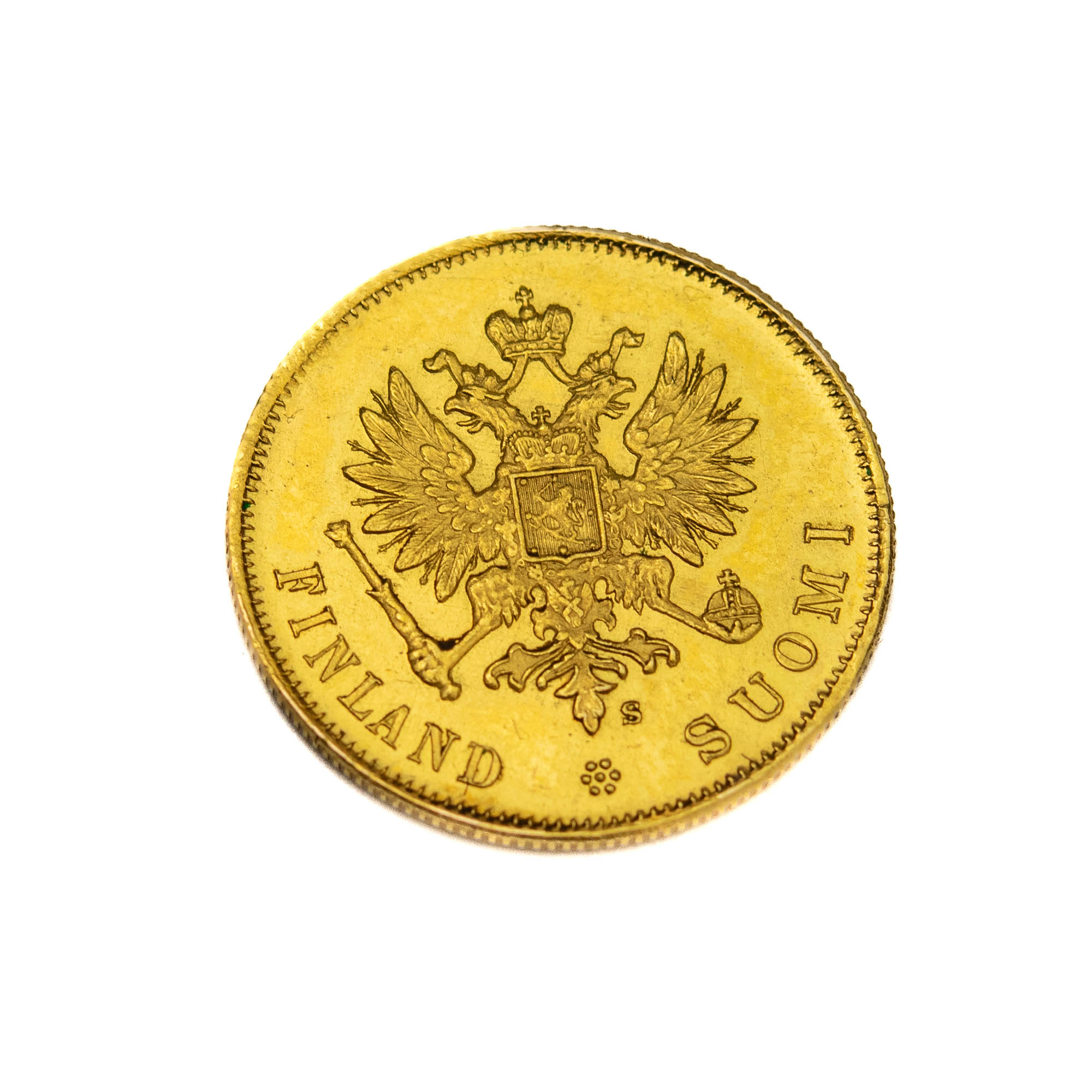 Soome kuldmünt 10 Marka 1913