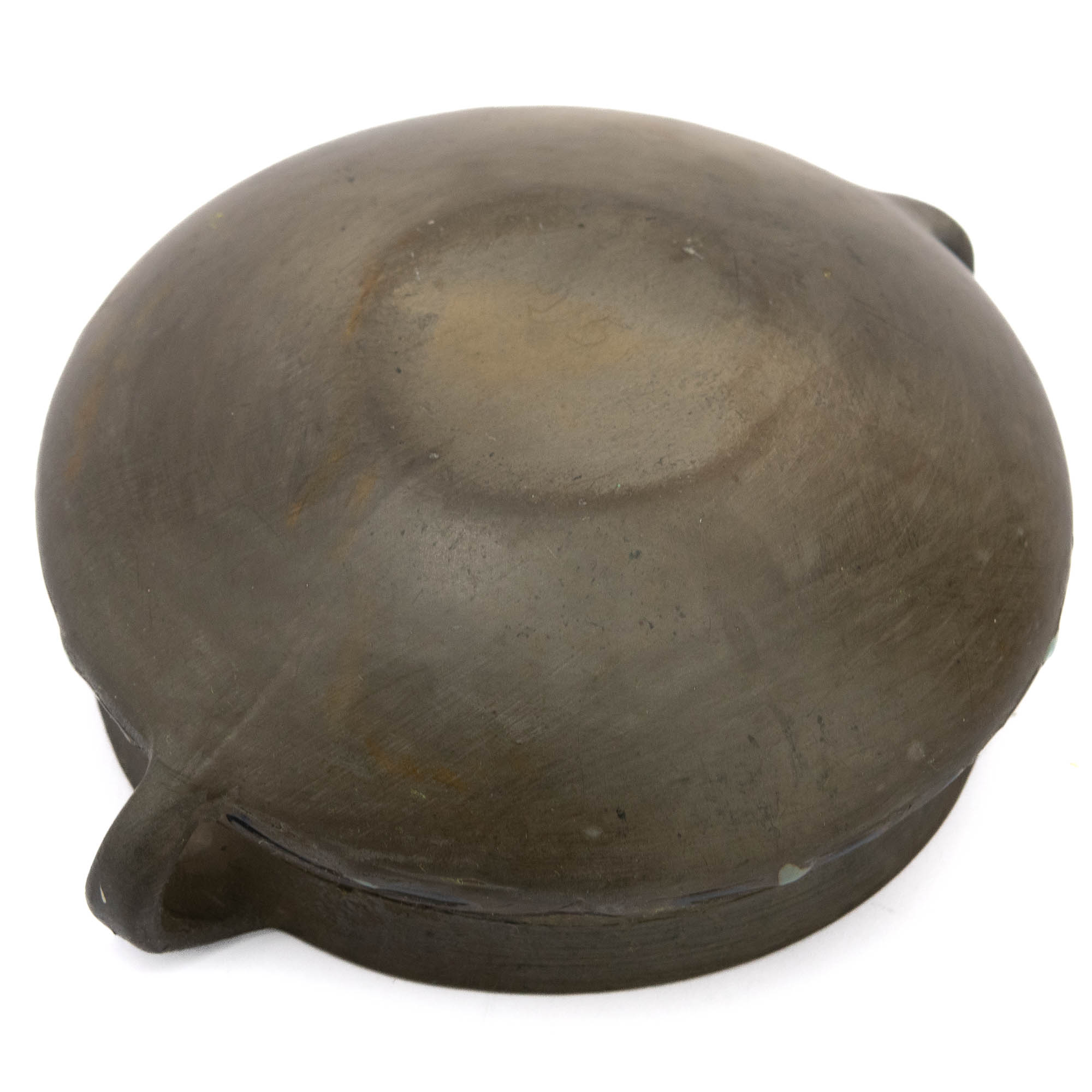 Keraamiline madal kauss kahe sangaga