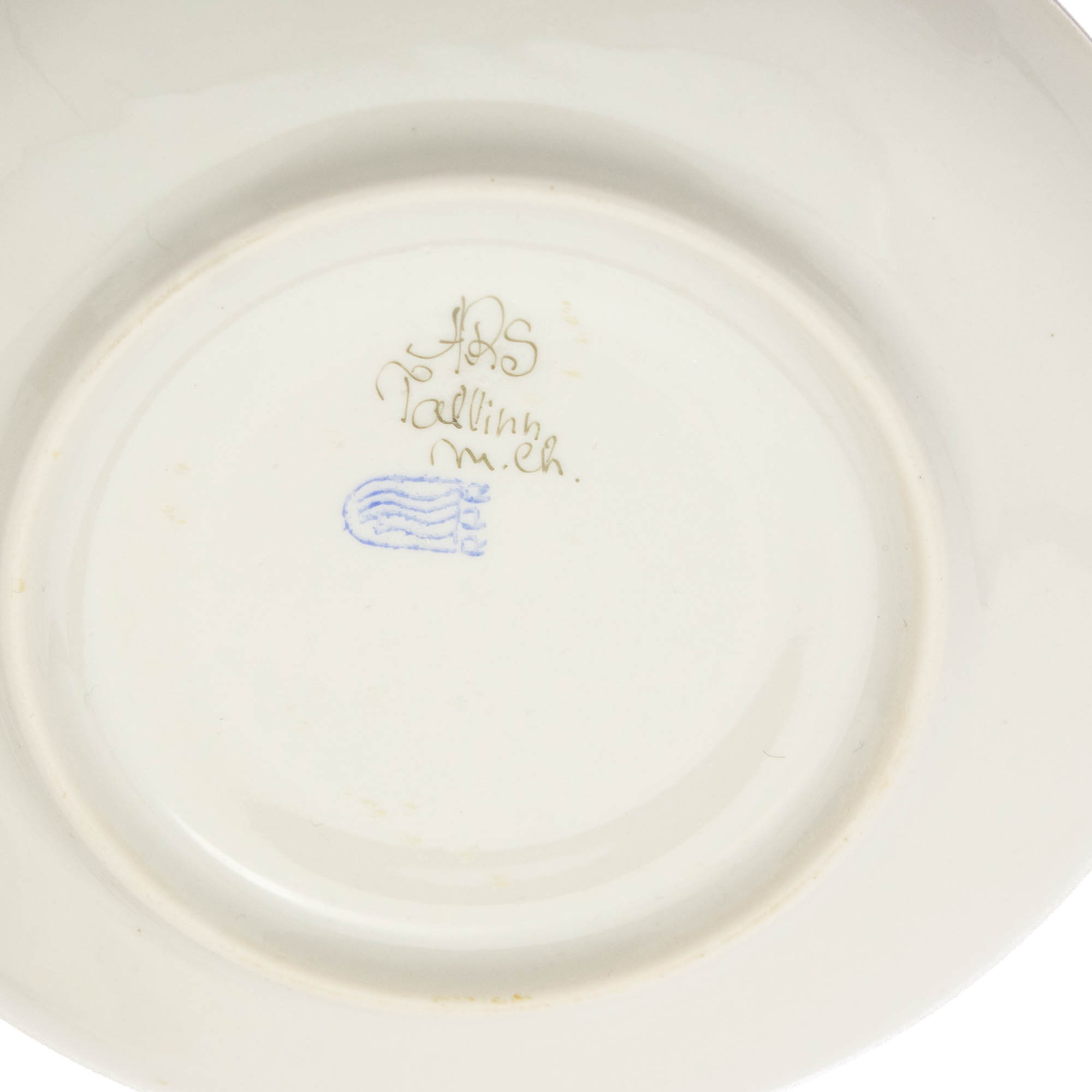 ARS-i käsimaalinguga portselanist tass,alustass