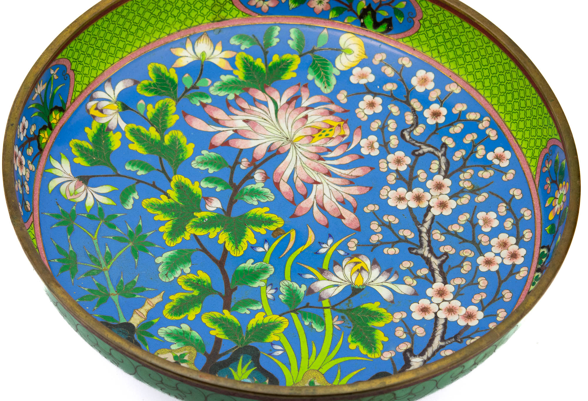 Hiina metallist emailiga-cloisonne suur kauss Hiina metallist emailiga-cloisonne suur kauss