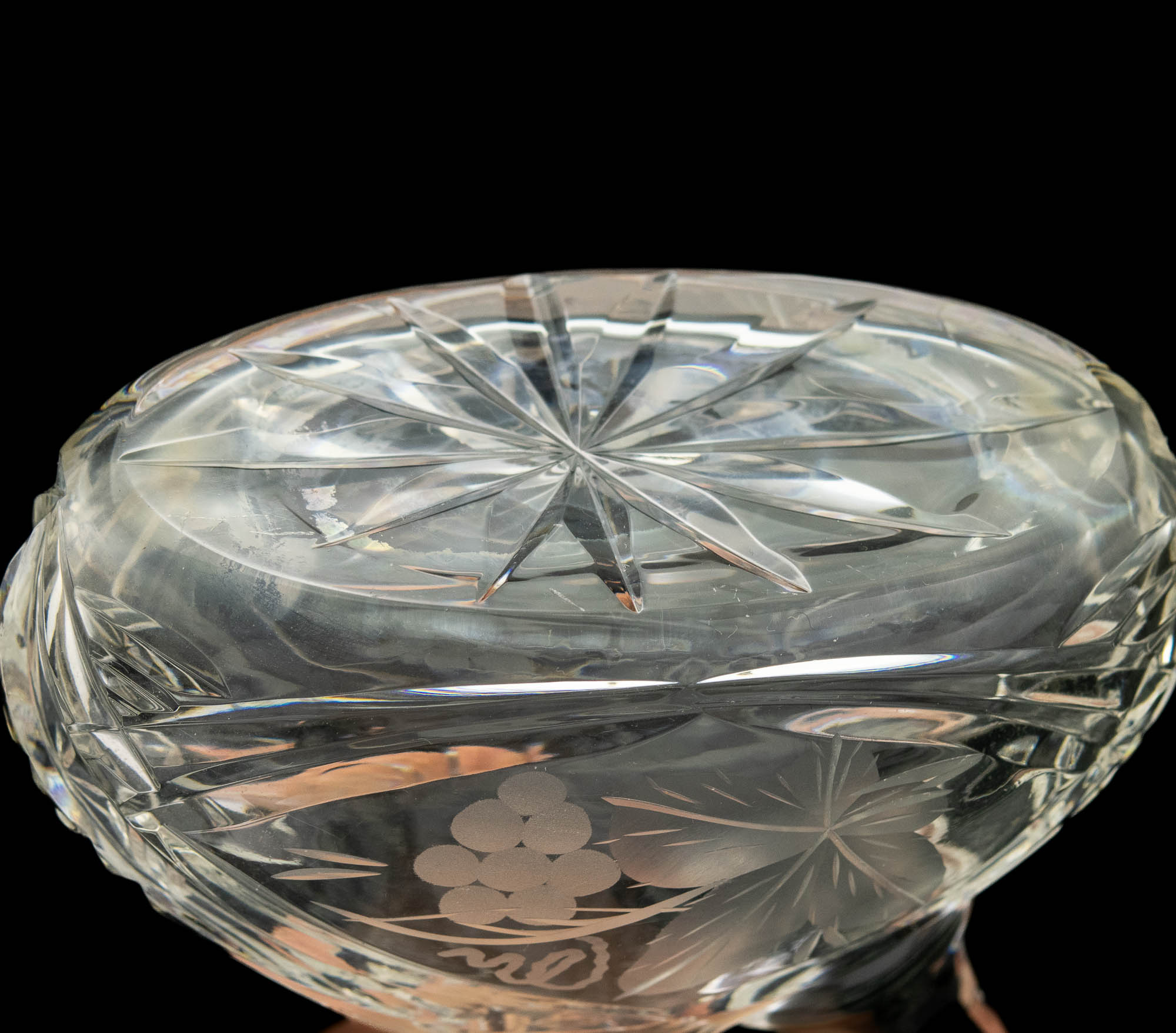 EW aegne väike kristallist sangaga karahvin,Lorup ?BRONEERITUD