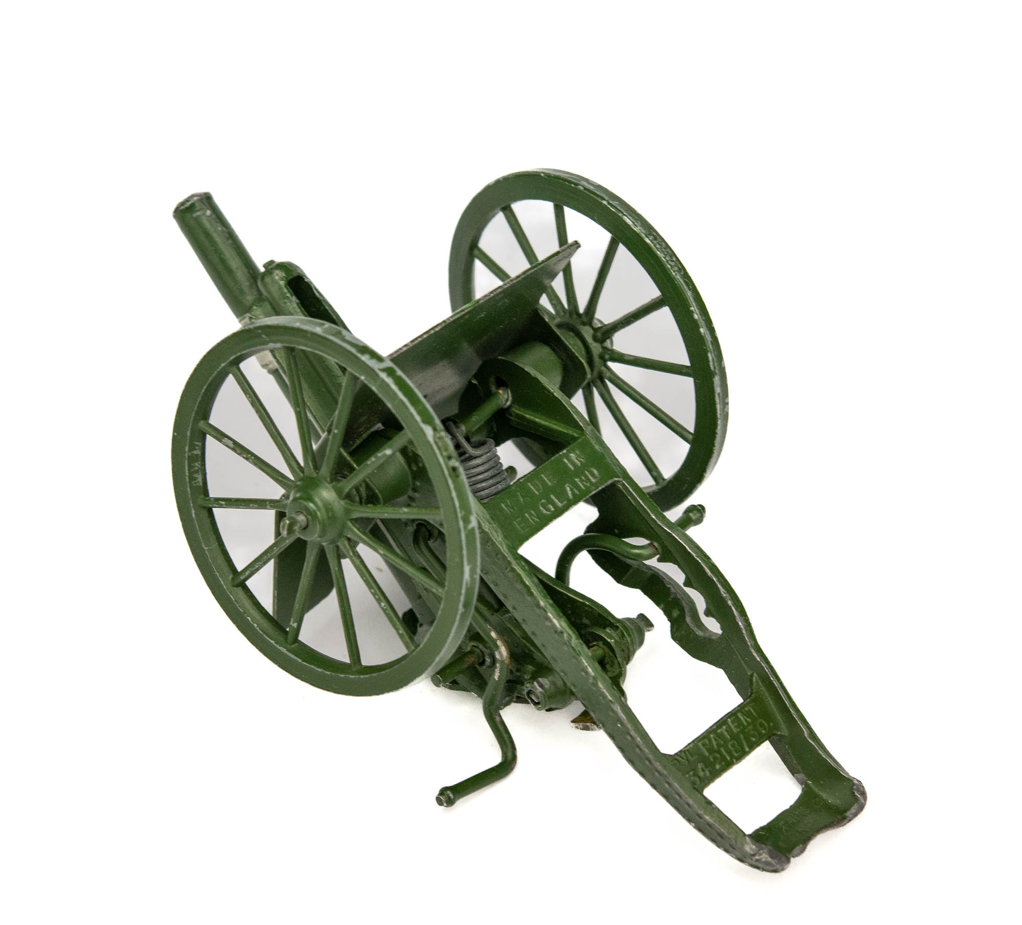 Mänguasi-mettalist kahur,pat no.34218/30 England-Inglismaa