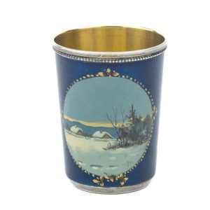 Topka emailiga, 875 hõbe (Tallinna juveelitehas 1945-1950)