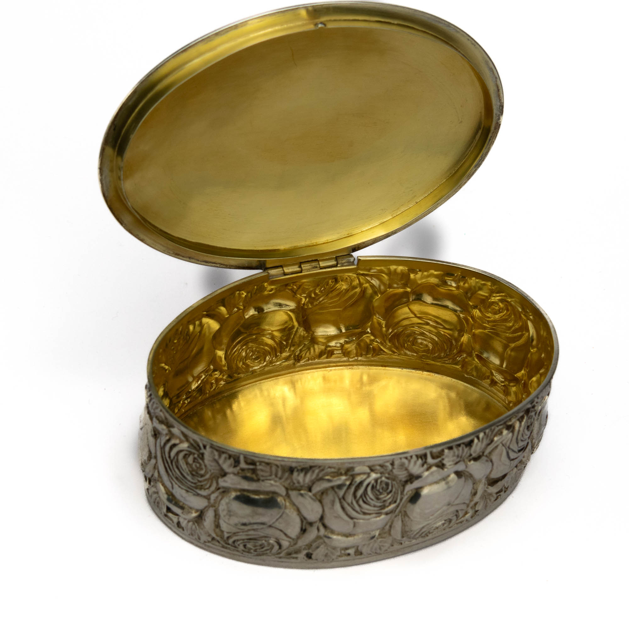 Rootsi hõbe kaanega karp (suhkrutoos?)