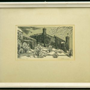 Paul Luhthein (1909-2007)graafika Toompea loss,2