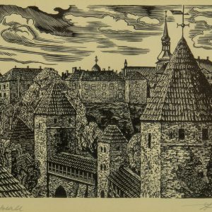 Paul Luhthein (1909-2007)graafika Vaade Toompeale,10