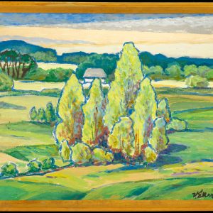 Voldemar Eller (1906-2004) õlimaal Pühajärve motiiv,1989a