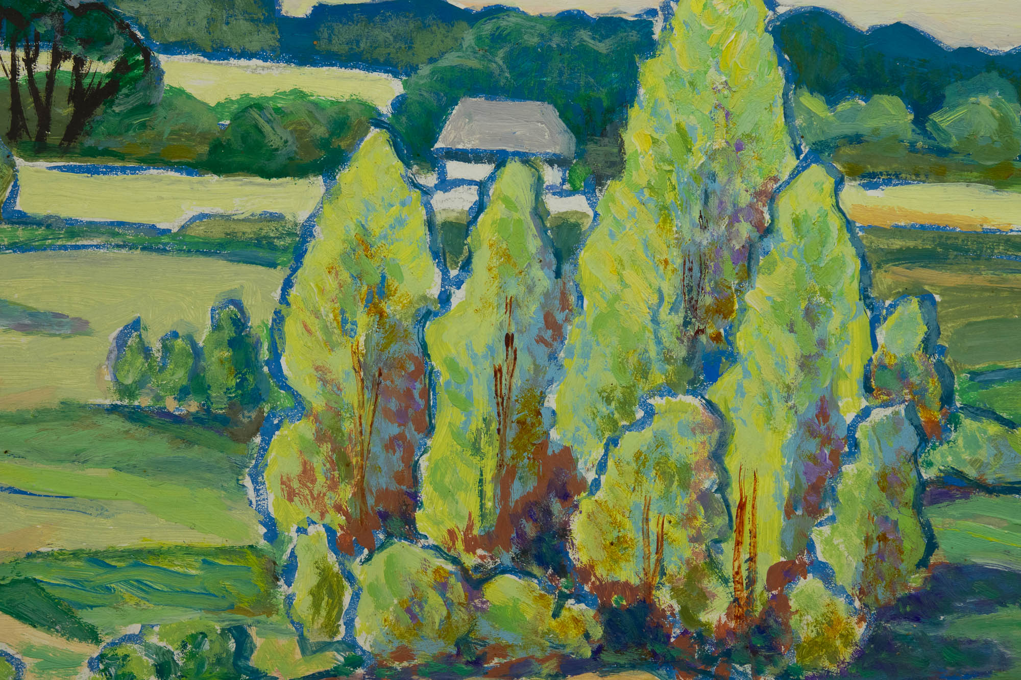 Voldemar Eller (1906-2004) õlimaal Pühajärve motiiv,1989a
