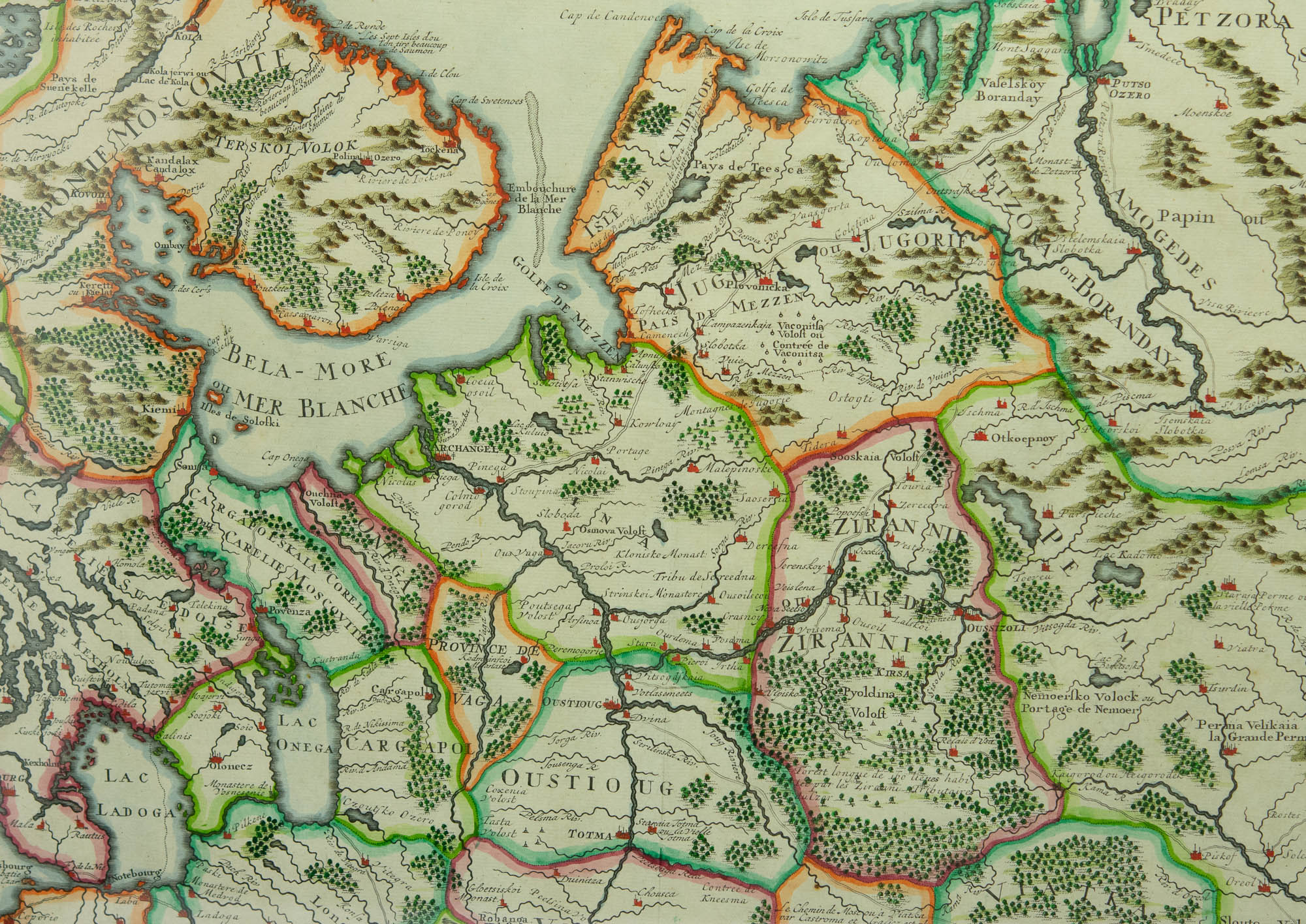 Antiikne maakaart-Nouvelle Carte des Etats du Grand Duc de Moscovie  en Europe