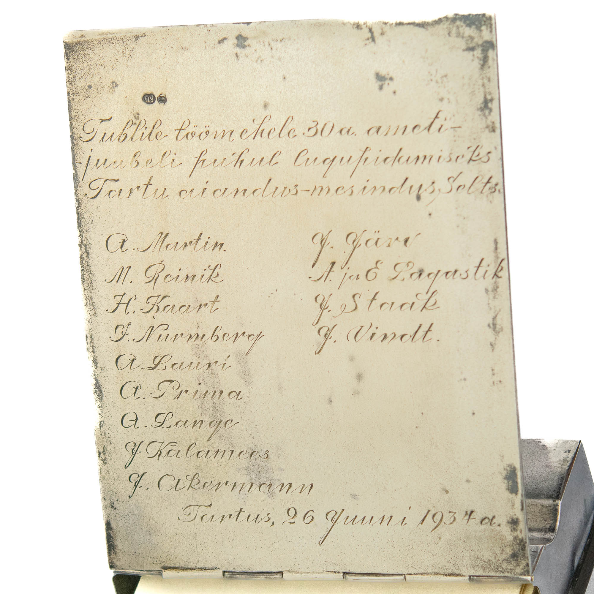 EW aegne lauamärkmik hõbekaanega,875 hõbe