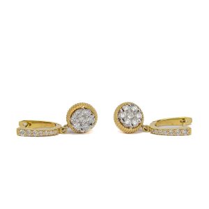 Kõrvarõngad, kuld briljantidega - tootel sertifikaat BRONEERITUD Kõrvarõngad, kuld briljantidega - tootel sertifikaat BRONEERITUD