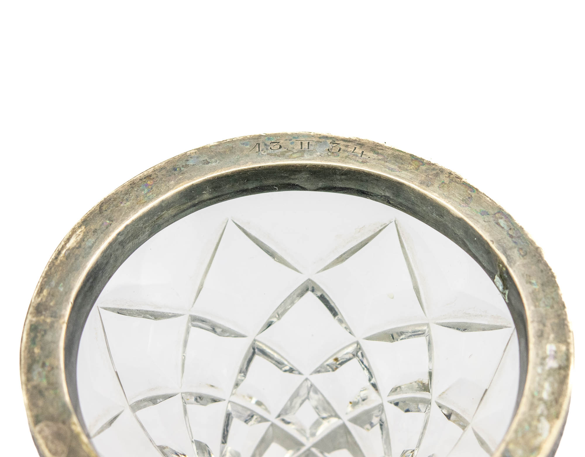 EW aegne kristallvaas 875 hõbeäärega,Lorup?