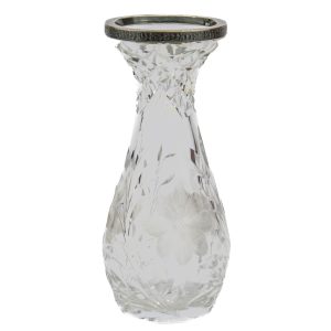 EW aegne kristallvaas 875 hõbeäärega,Lorup?