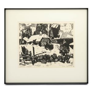 Alo Hoidre (1916-1993)graafika Sõrve rand,lito 1970a